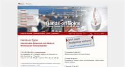 Desktop Screenshot of hands-on-spine.de